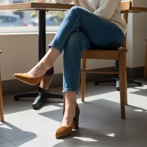 Nine West Charles D’Orsay Block Heels